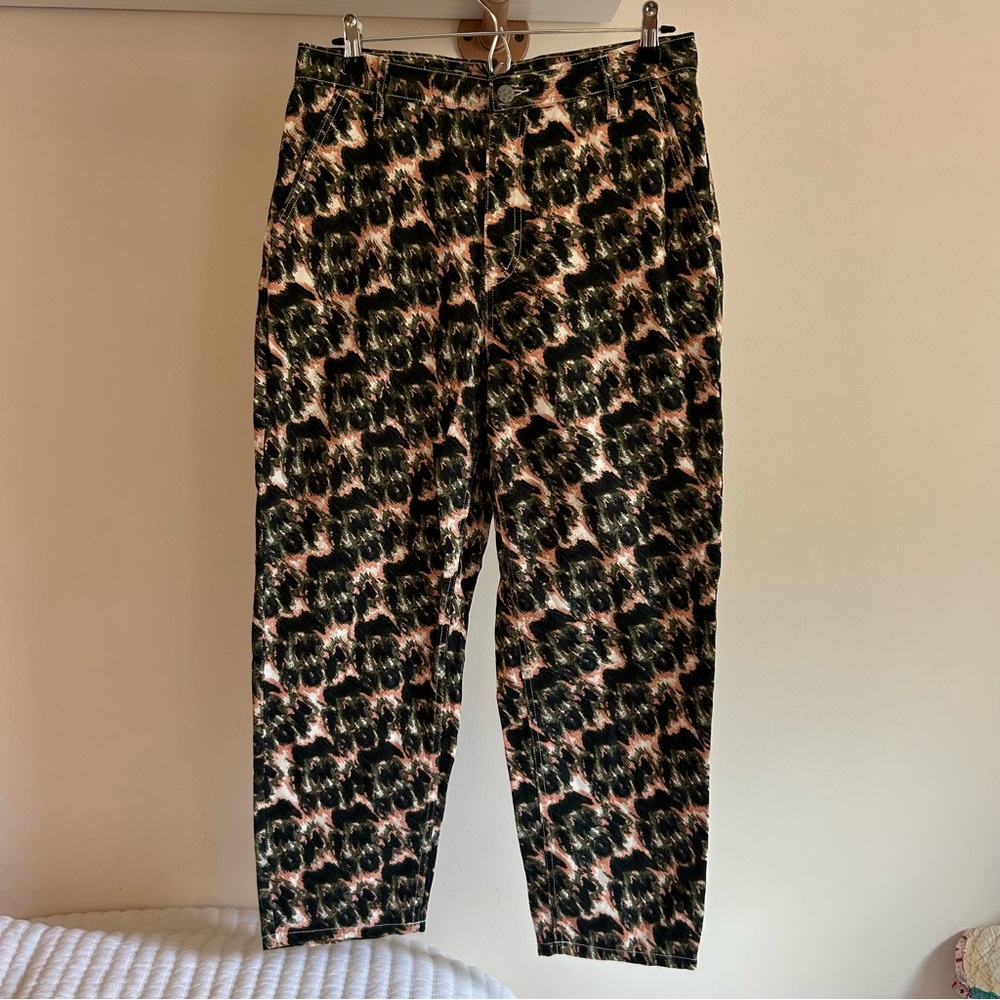 Rachel Comey target green and pink printed jeans size 10